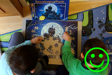 7 Jahre: Puzzle mit 200 Teilen